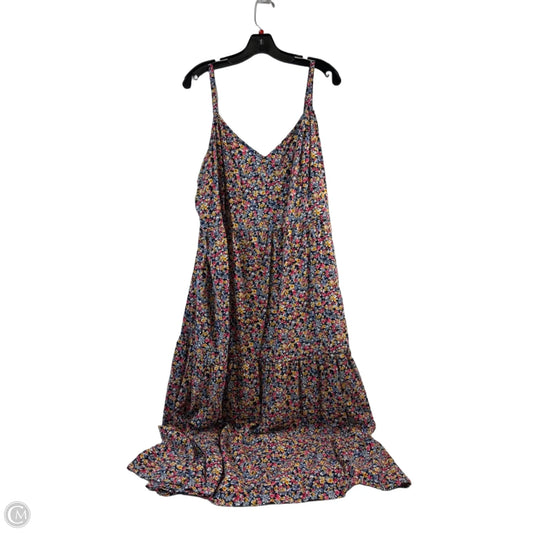 Dress Casual Maxi By Old Navy In Blue & Yellow, Size: Xxl