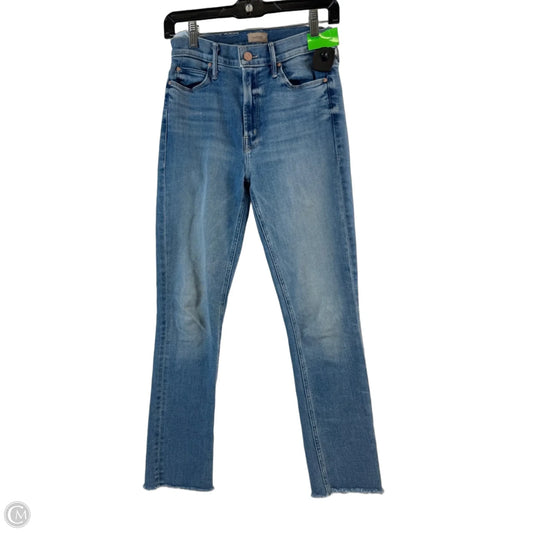Jeans Straight By Mother In Blue Denim, Size: 2