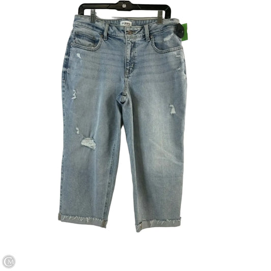 Jeans Cropped By Maurices In Blue Denim, Size: 12