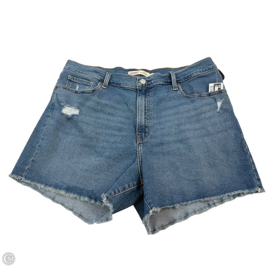 Shorts By Levis In Blue Denim, Size: 14