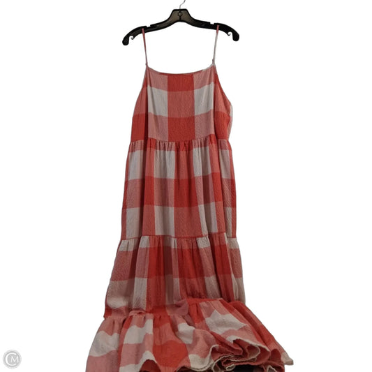 Dress Casual Maxi By Lou And Grey In Orange & White, Size: L