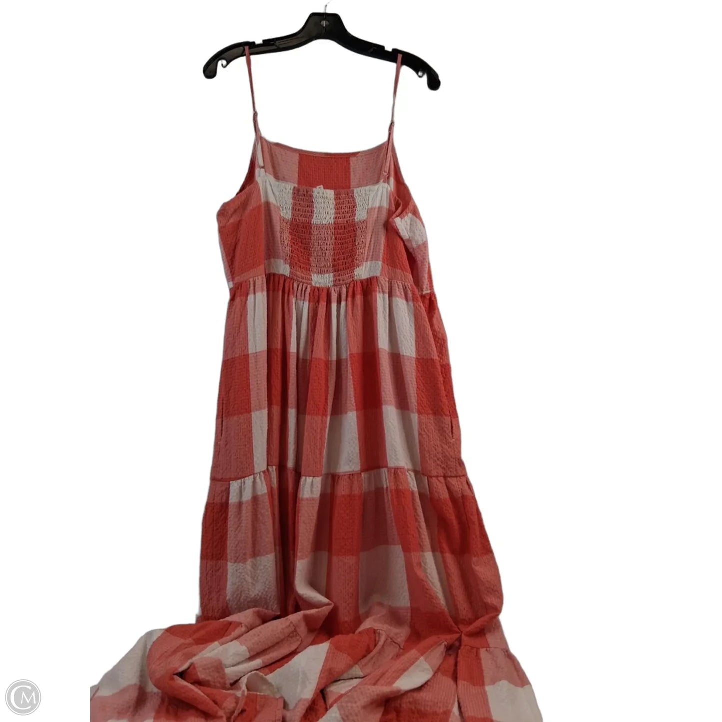 Dress Casual Maxi By Lou And Grey In Orange & White, Size: L
