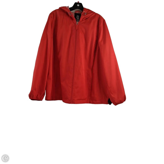 Jacket Windbreaker By Details In Orange, Size: Xl