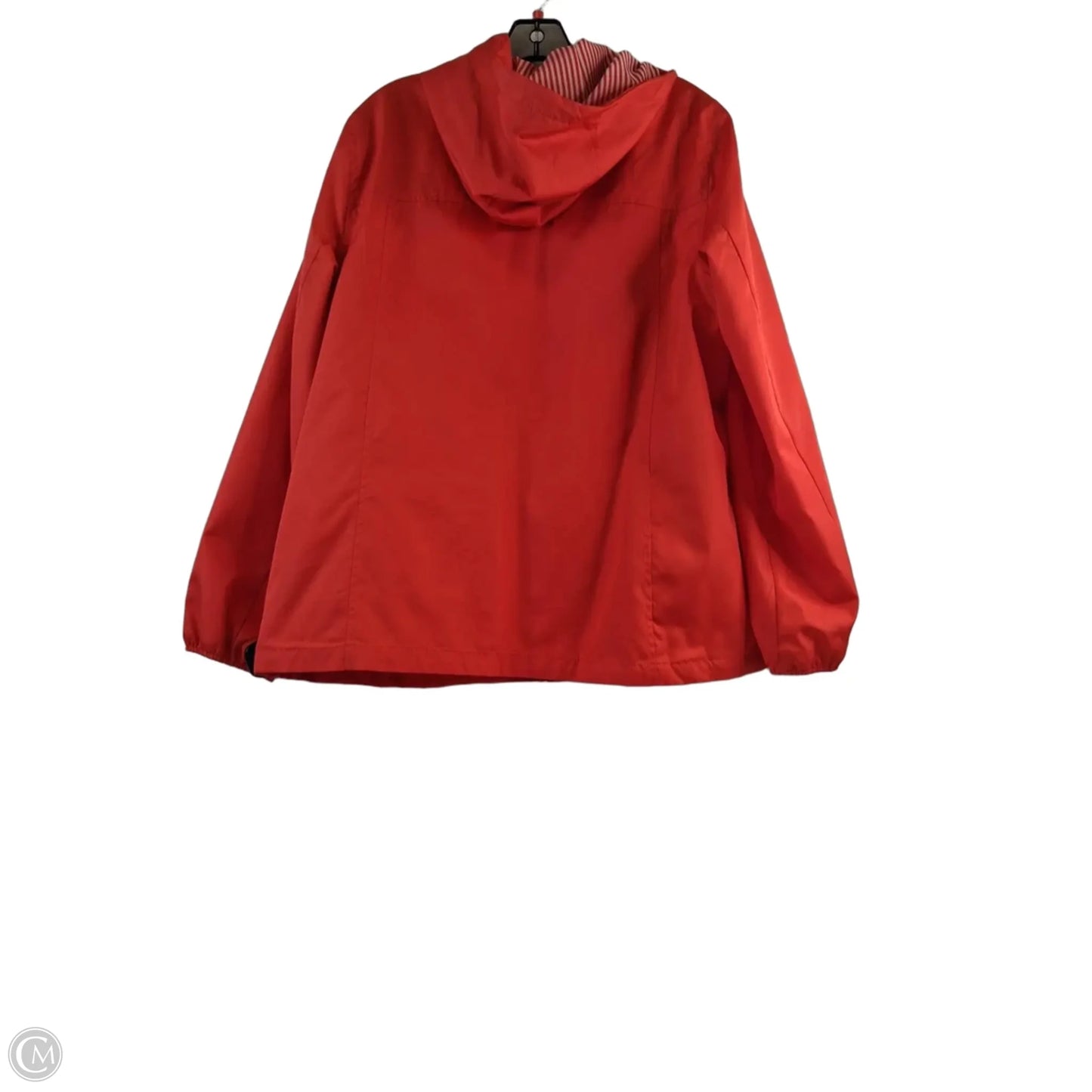 Jacket Windbreaker By Details In Orange, Size: Xl