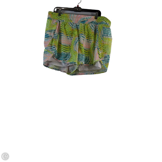 Athletic Shorts By Avia In Blue & Yellow, Size: 2x