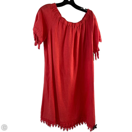 Dress Casual Short By Lungo Larno In Orange, Size: L