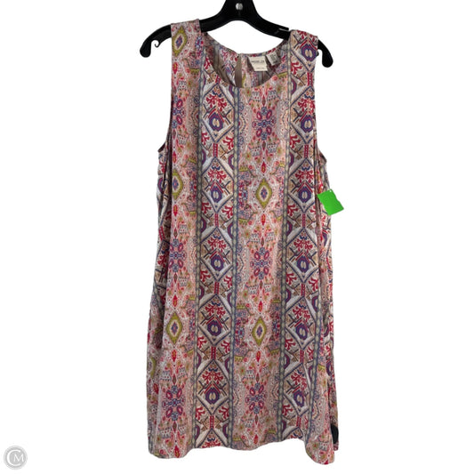 Dress Casual Short By Rachel Zoe In Orange & Purple, Size: Xl