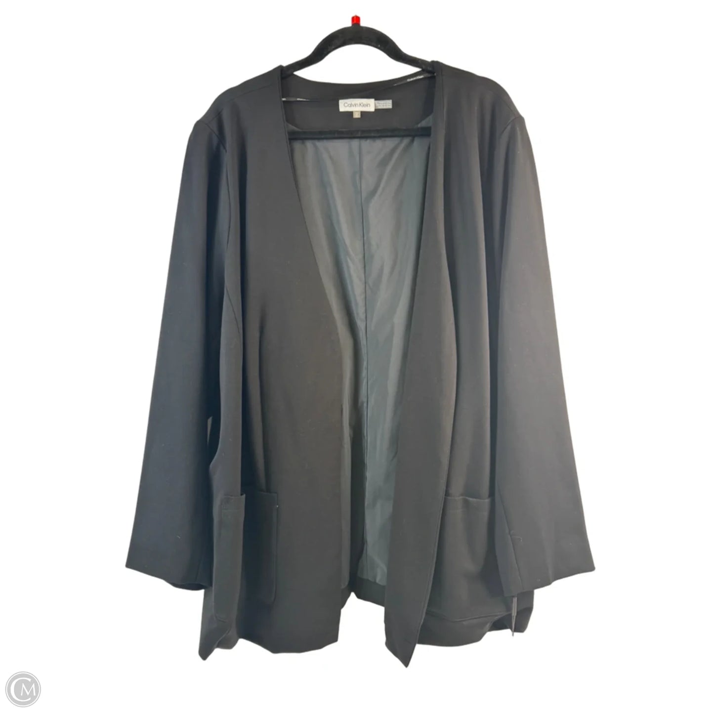 Blazer By Calvin Klein In Black, Size: 1x