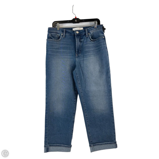 Jeans Cropped By Vintage America In Blue Denim, Size: 10