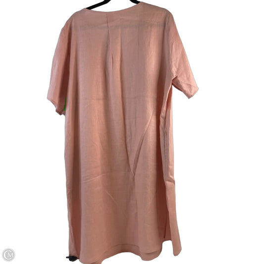 Dress Casual Midi By Clothes Mentor In Peach, Size: Xl