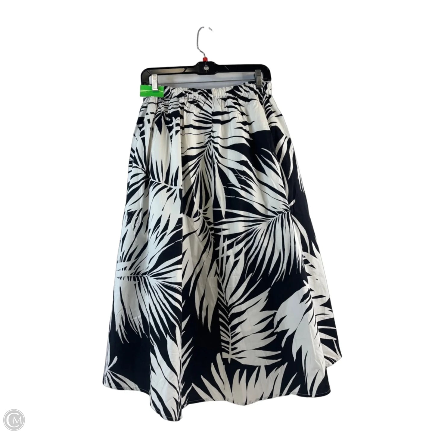 Skirt Midi By Who What Wear In Black & White, Size: 10