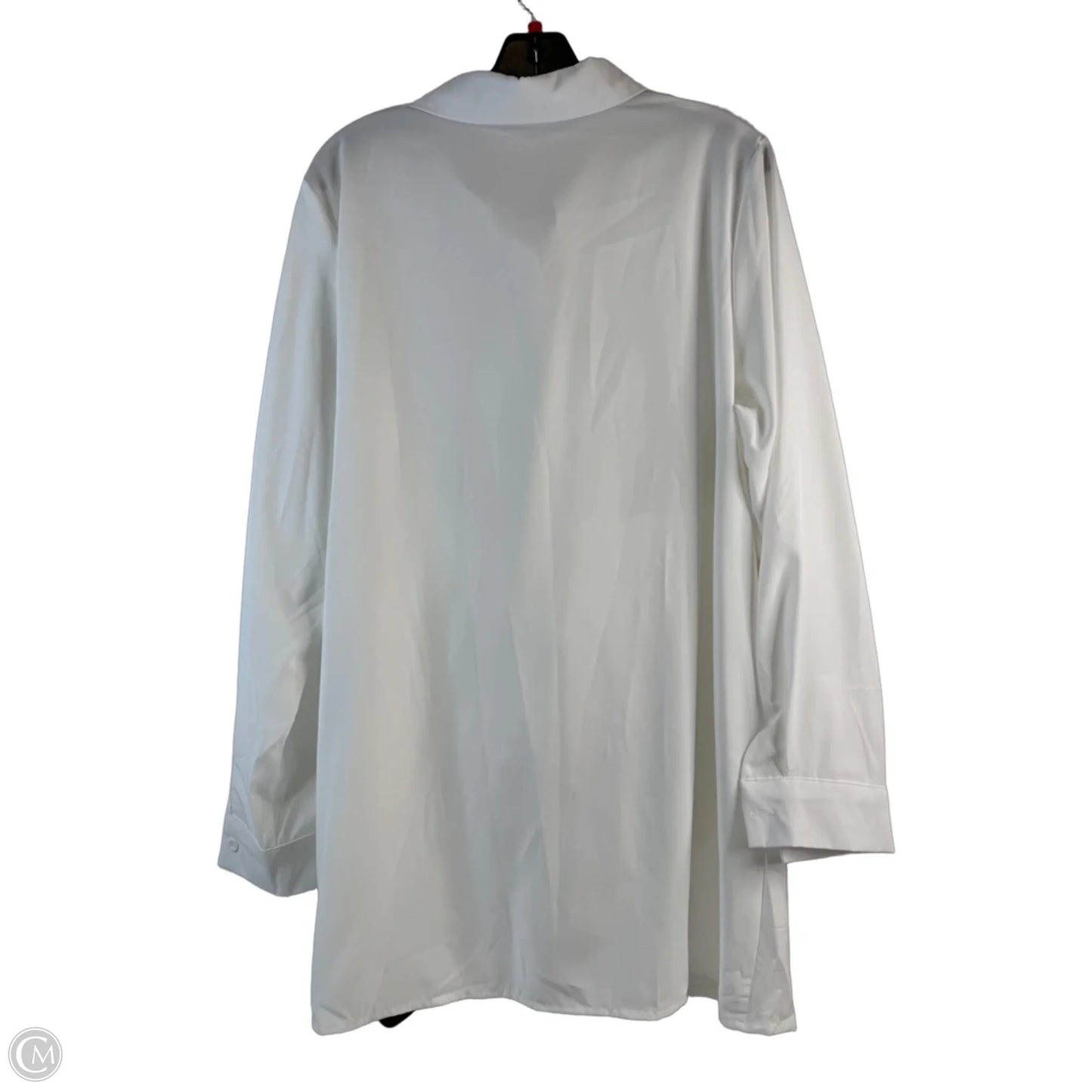 Top Long Sleeve By Clothes Mentor In White, Size: Xxl