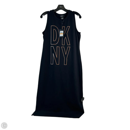 Dress Casual Maxi By Dkny In Black & Tan, Size: S