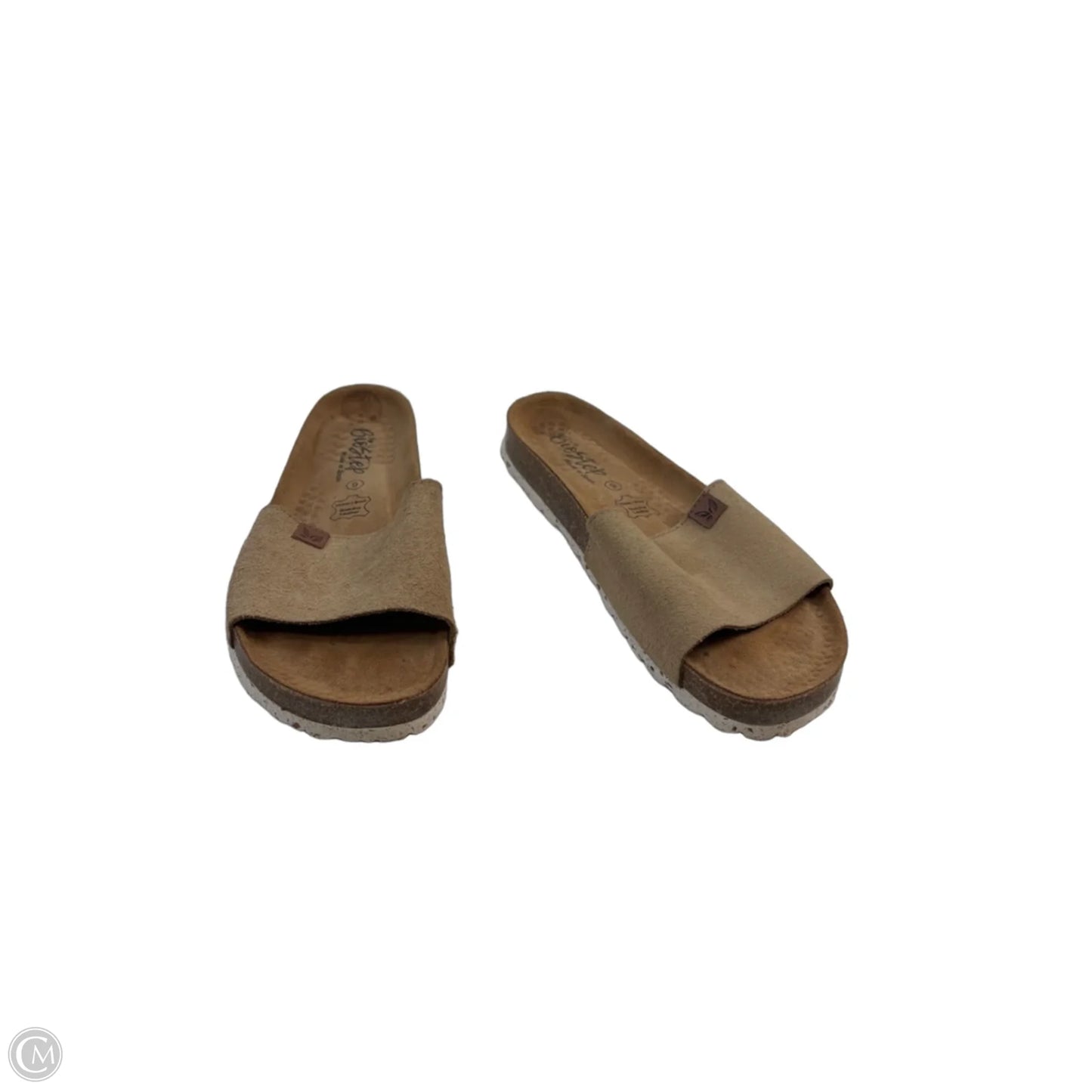 Sandals Flats By Clothes Mentor In Beige, Size: 9