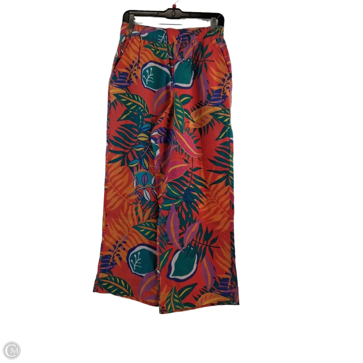 Pants Linen By C And C In Tropical Print, Size: 6