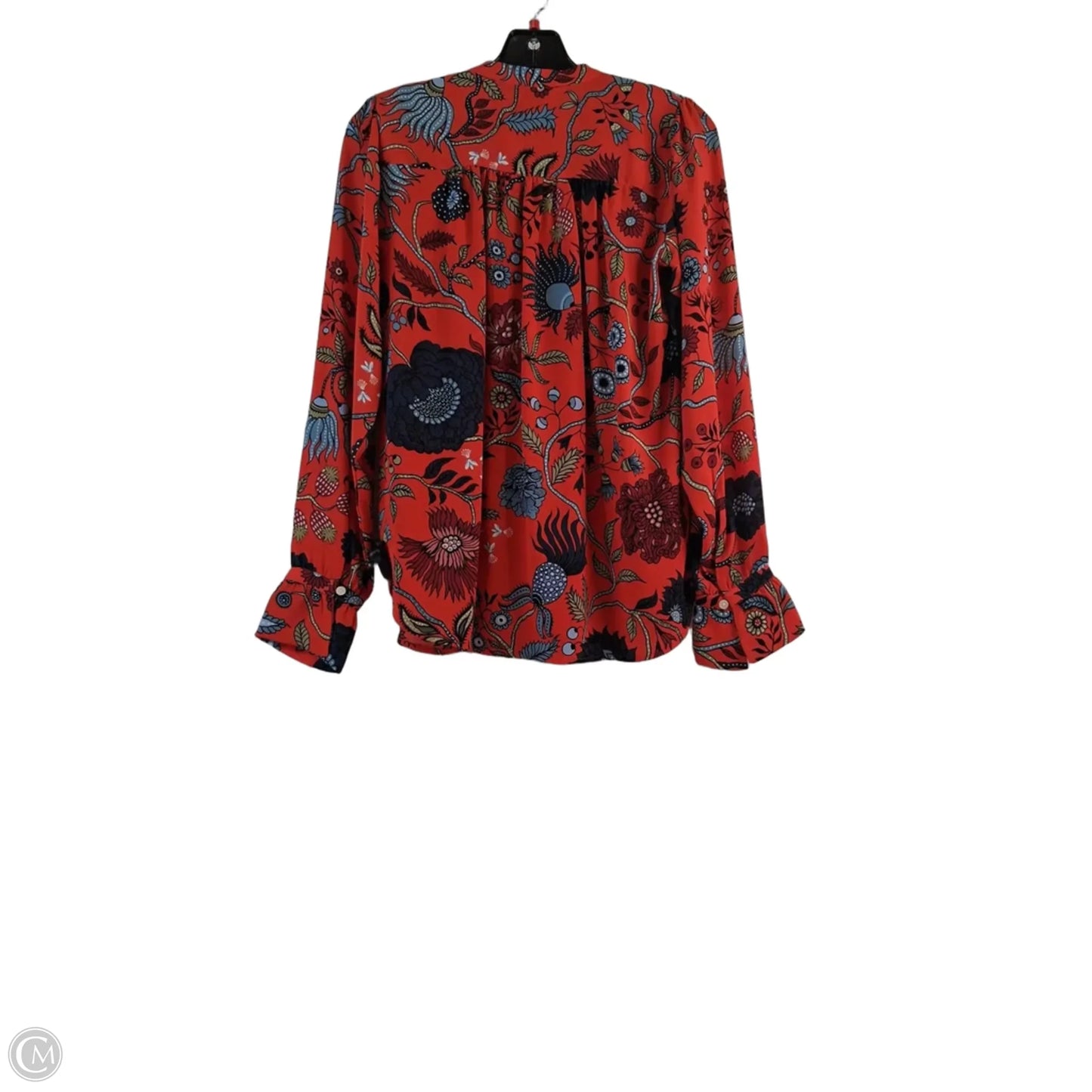 Top Long Sleeve By Loft In Blue & Orange, Size: Xs