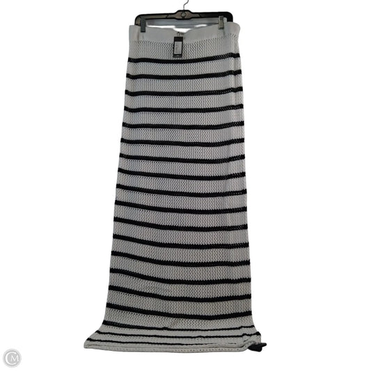 Skirt Maxi By Pretty Little Thing In Black & White, Size: 12