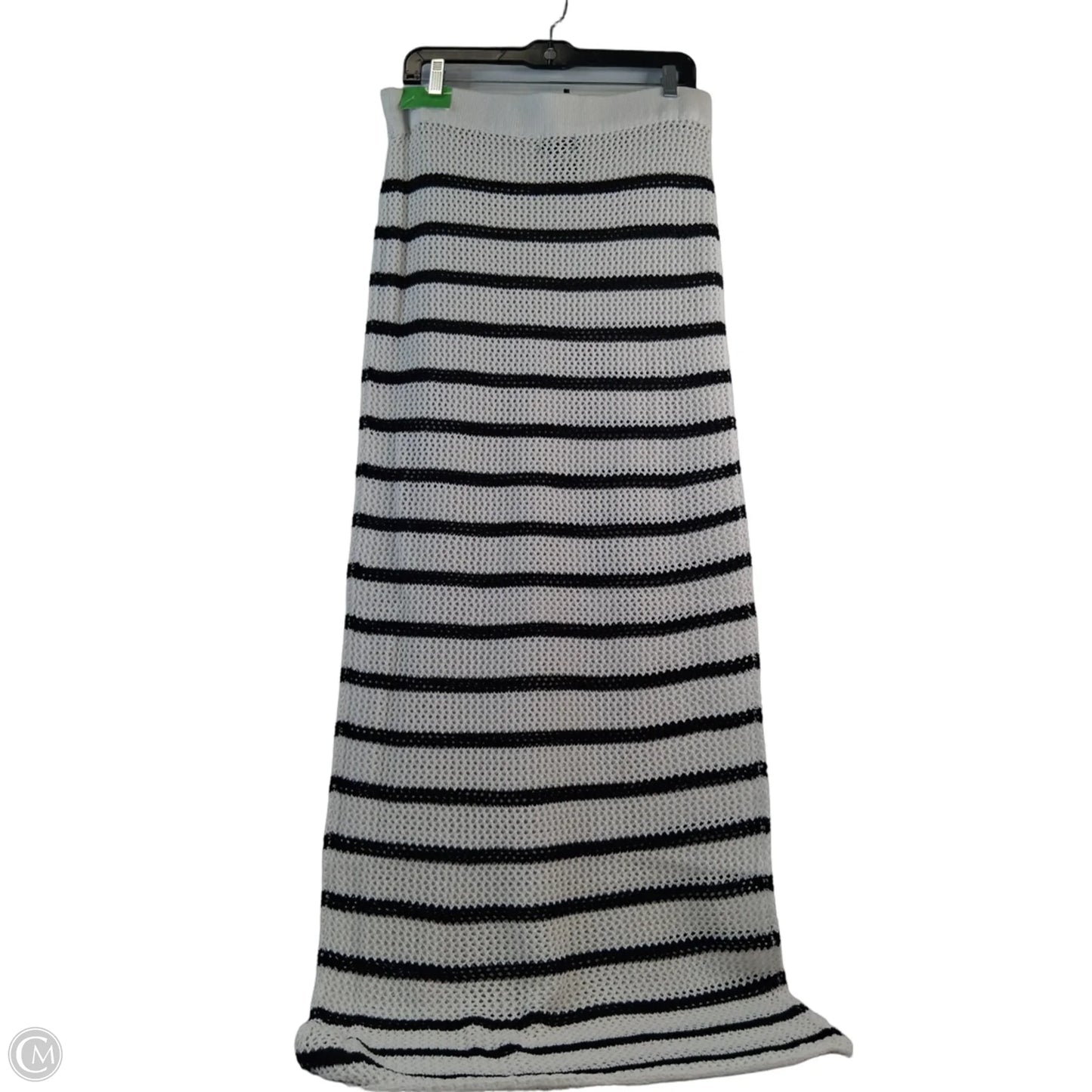Skirt Maxi By Pretty Little Thing In Black & White, Size: 12