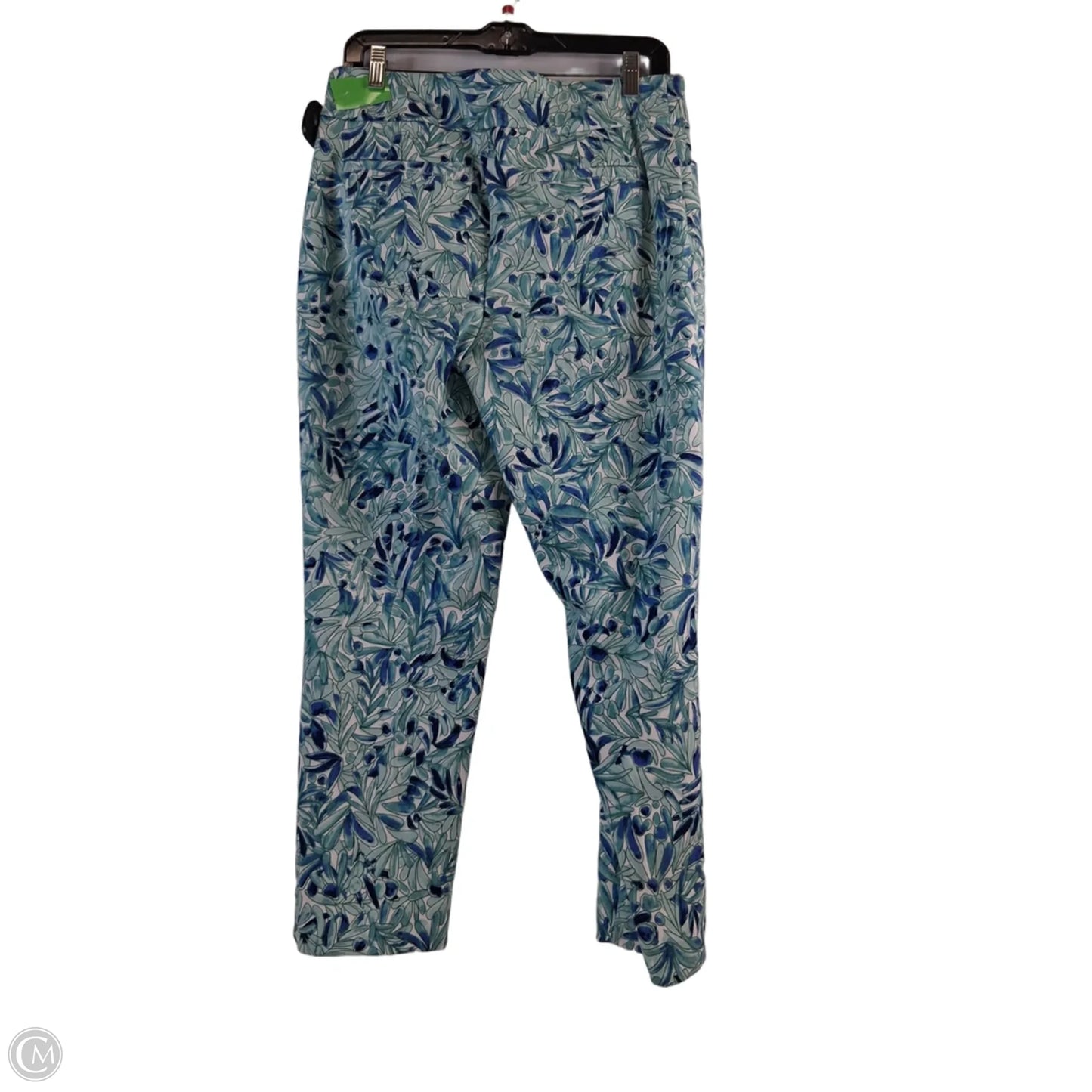 Pants Dress By Croft And Barrow In Green & White, Size: 10p