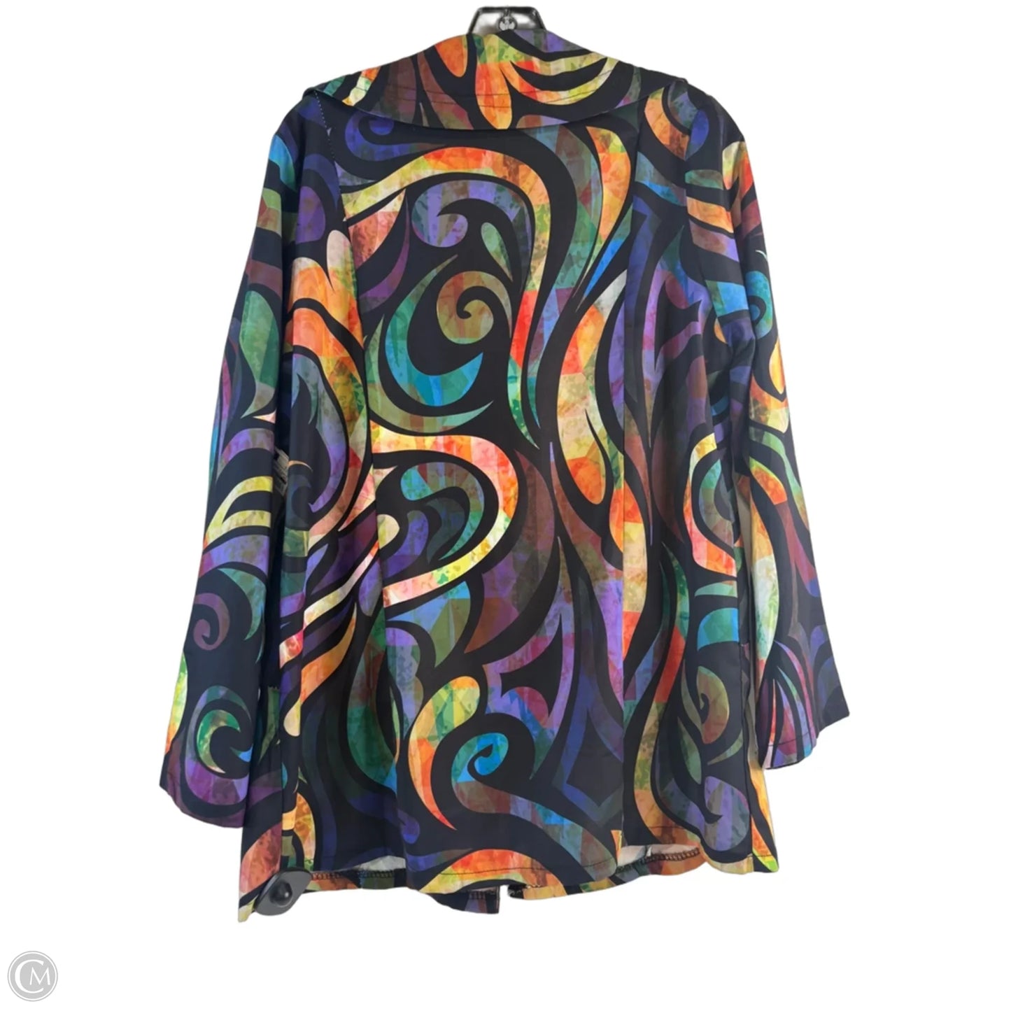 Top Long Sleeve By Clothes Mentor In Black & Green, Size: S