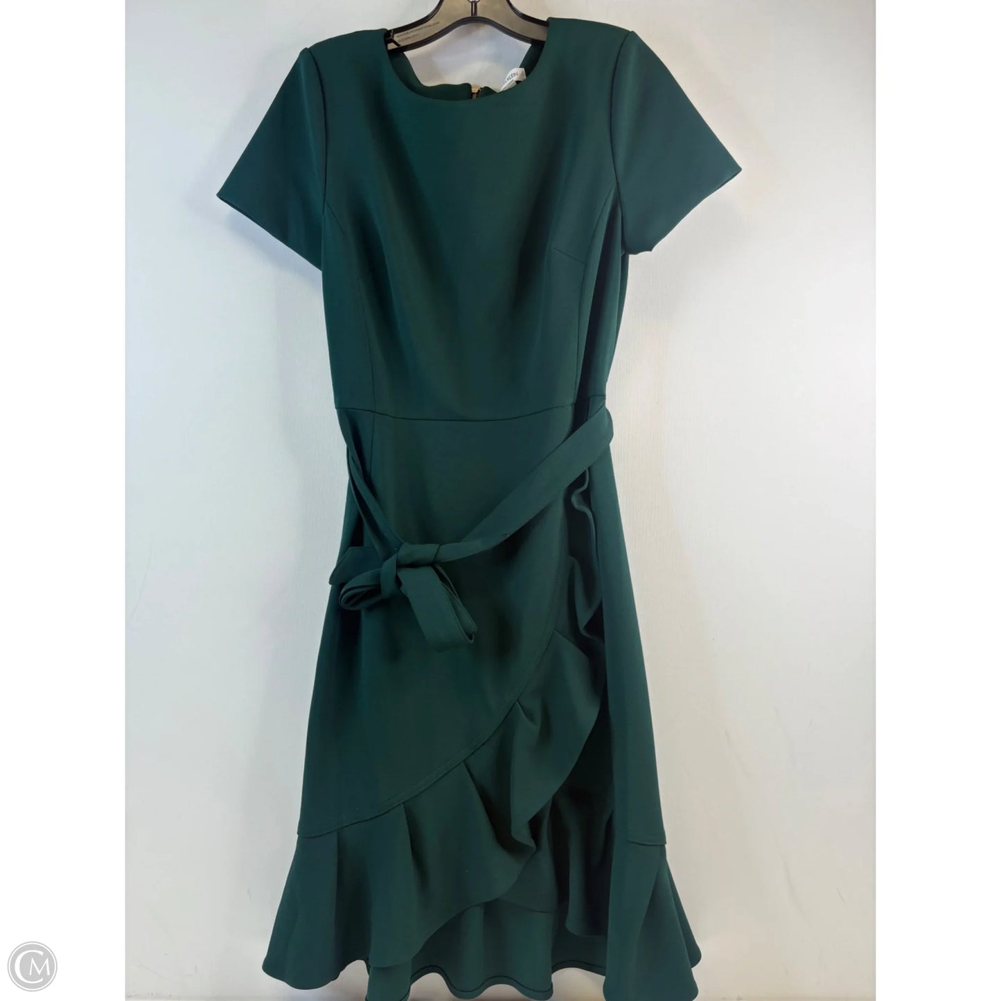Dress Casual Midi By Calvin Klein In Green, Size: M