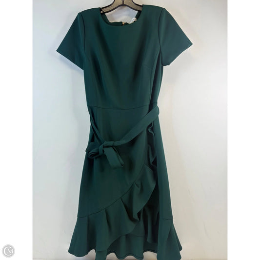 Dress Casual Midi By Calvin Klein In Green, Size: M