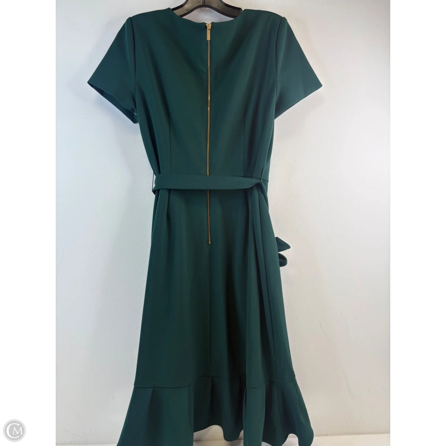 Dress Casual Midi By Calvin Klein In Green, Size: M