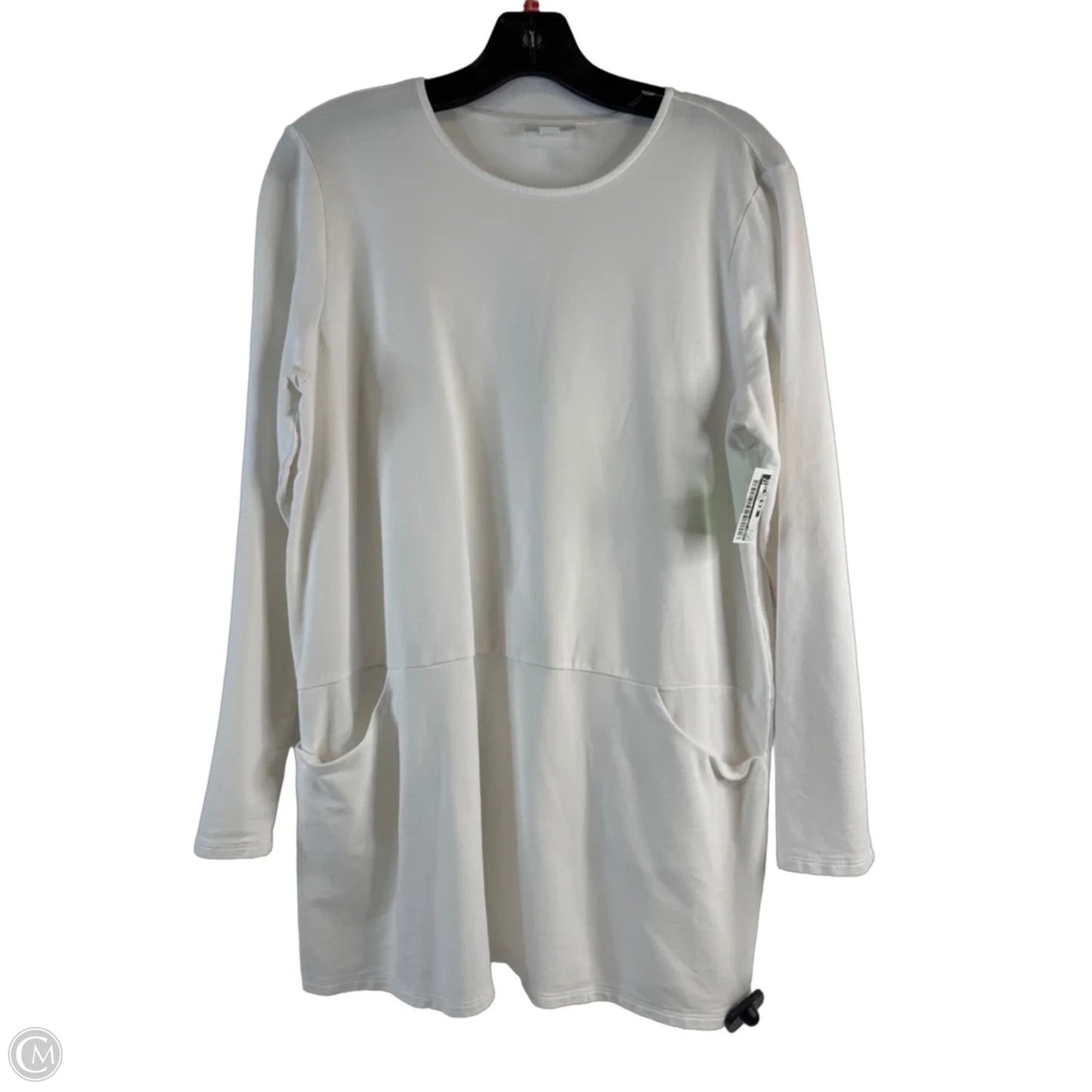 Top Long Sleeve By Pure Jill In White, Size: M