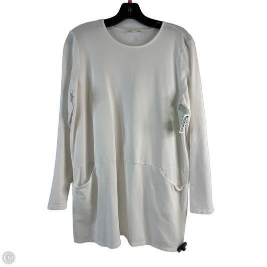 Top Long Sleeve By Pure Jill In White, Size: M