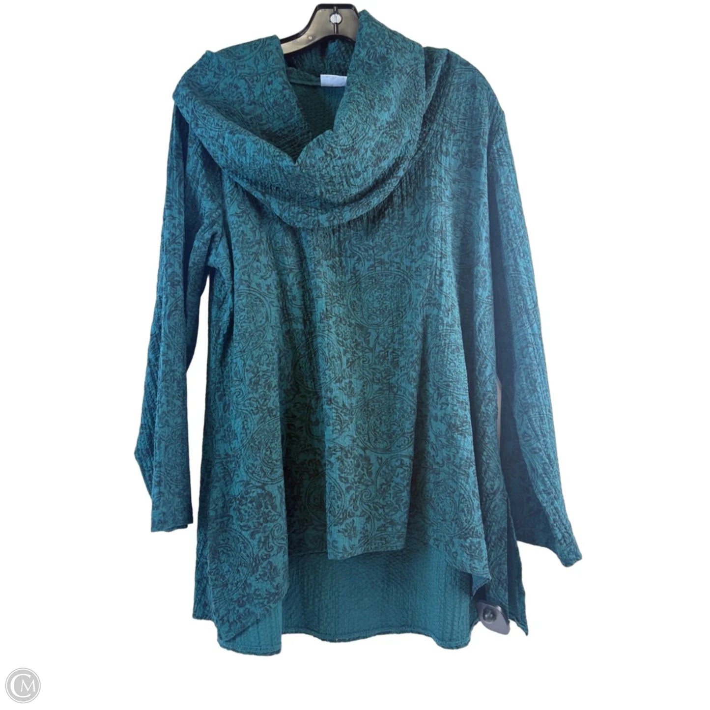 Top Long Sleeve By Habitat In Green, Size: M