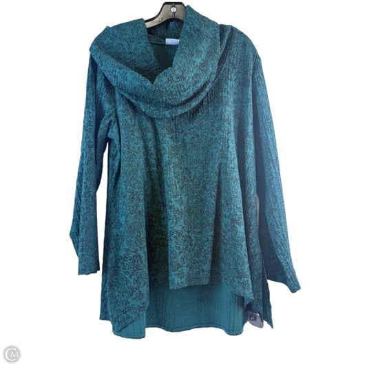 Top Long Sleeve By Habitat In Green, Size: M