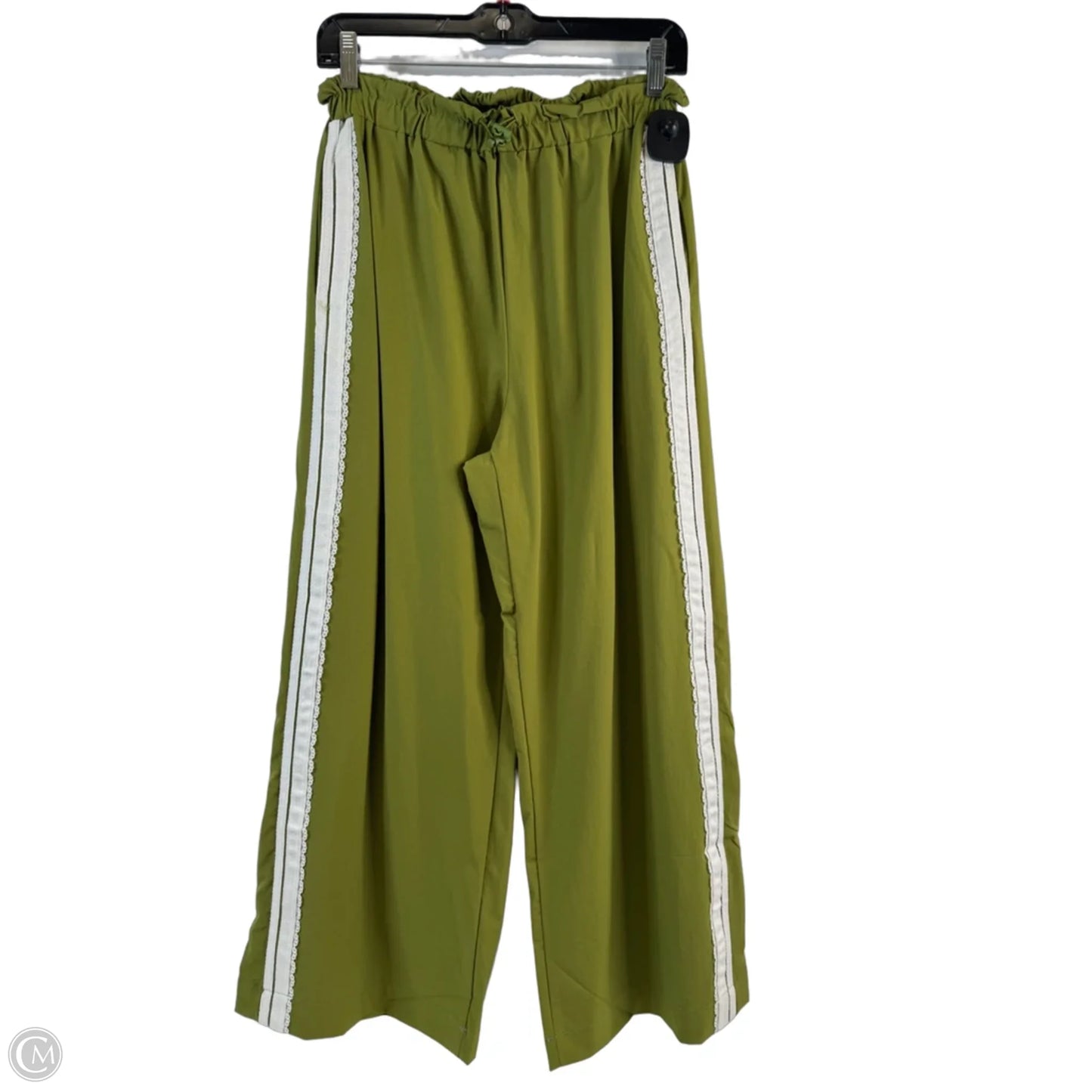 Pants Wide Leg By Clothes Mentor In Green & White, Size: 4