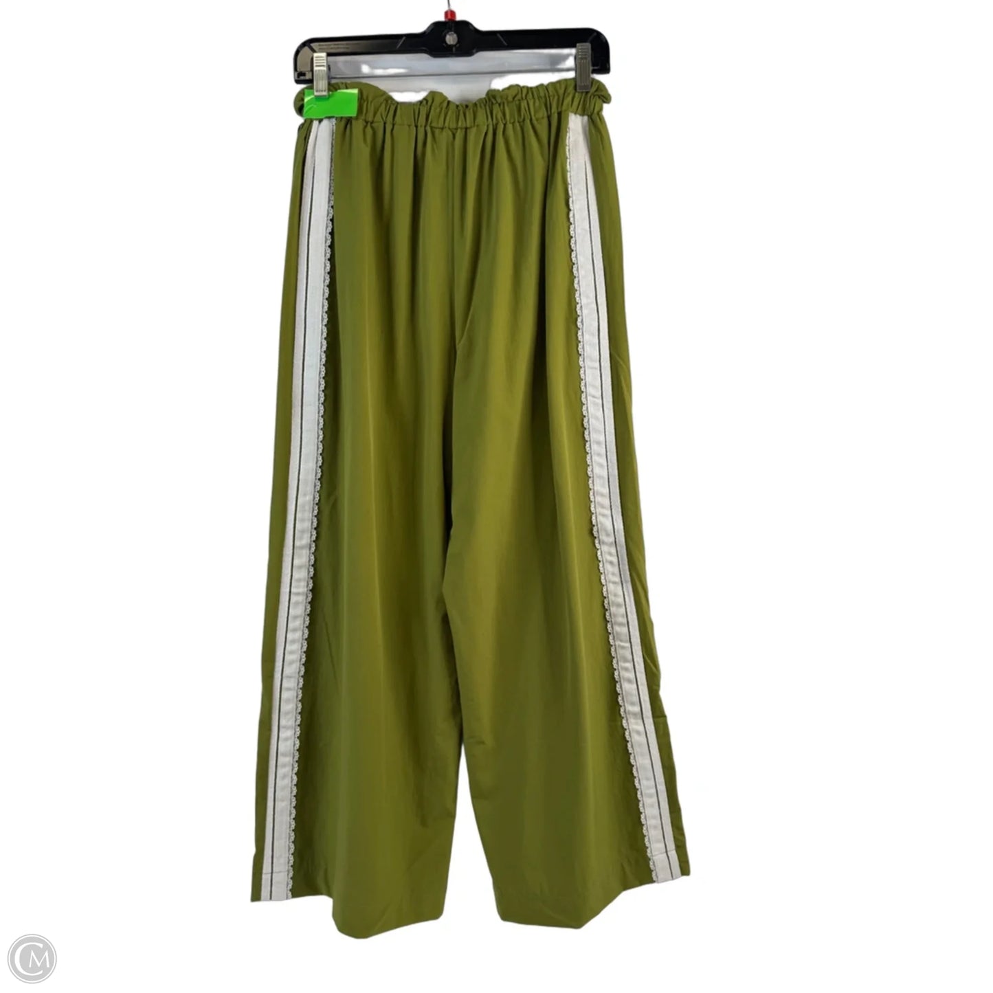 Pants Wide Leg By Clothes Mentor In Green & White, Size: 4