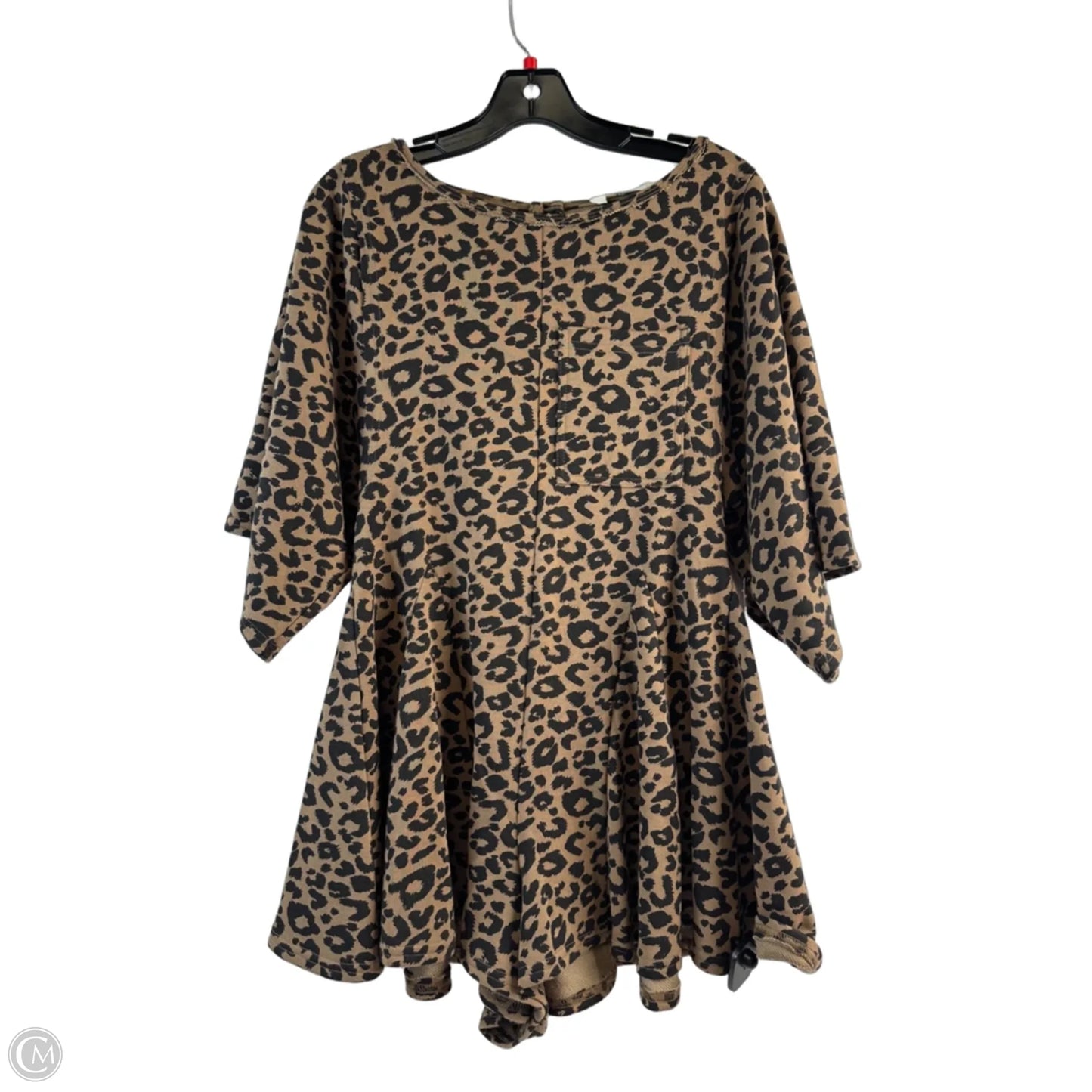 Romper By Clothes Mentor In Leopard Print, Size: S