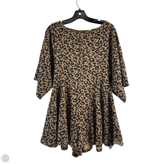 Romper By Clothes Mentor In Leopard Print, Size: S