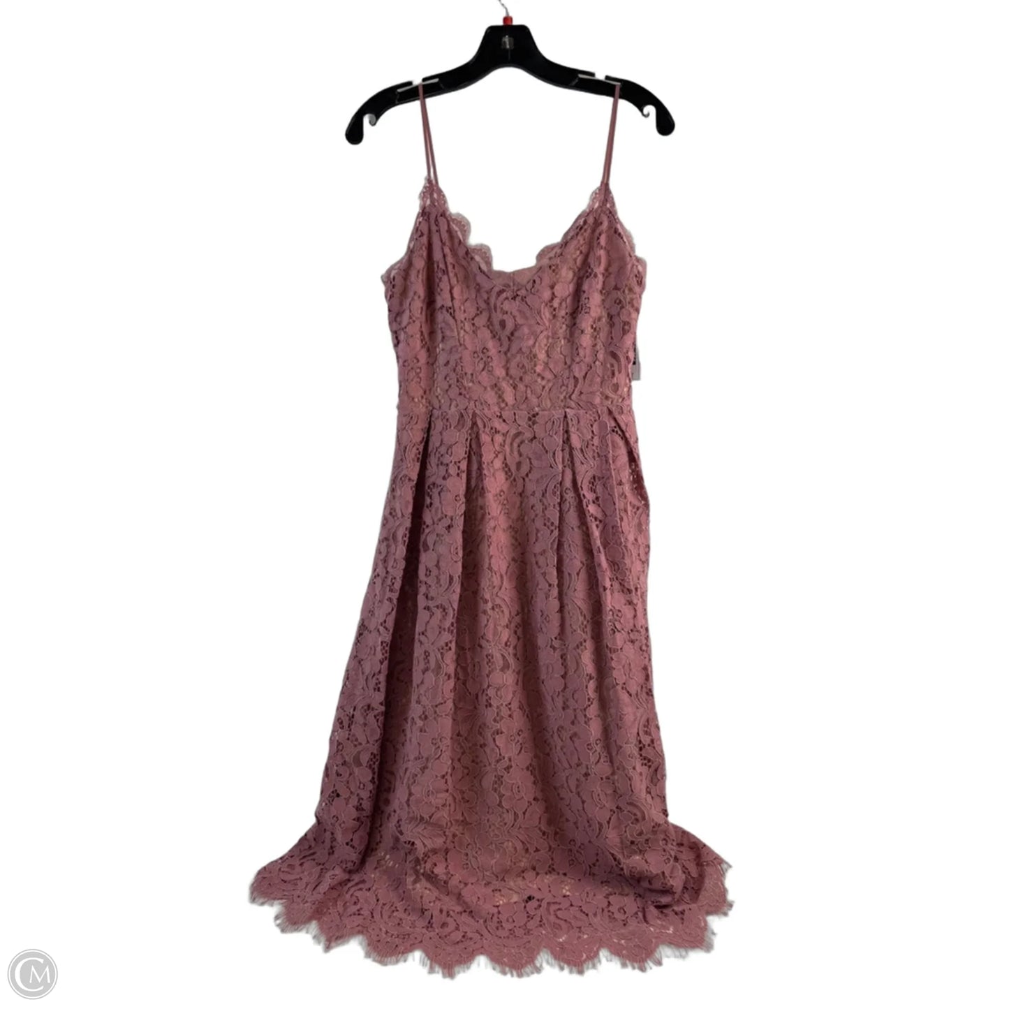 Dress Party Midi By H&m In Mauve, Size: S
