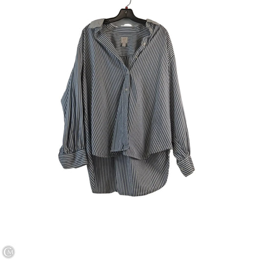 Top Long Sleeve By Gap In Striped Pattern, Size: L