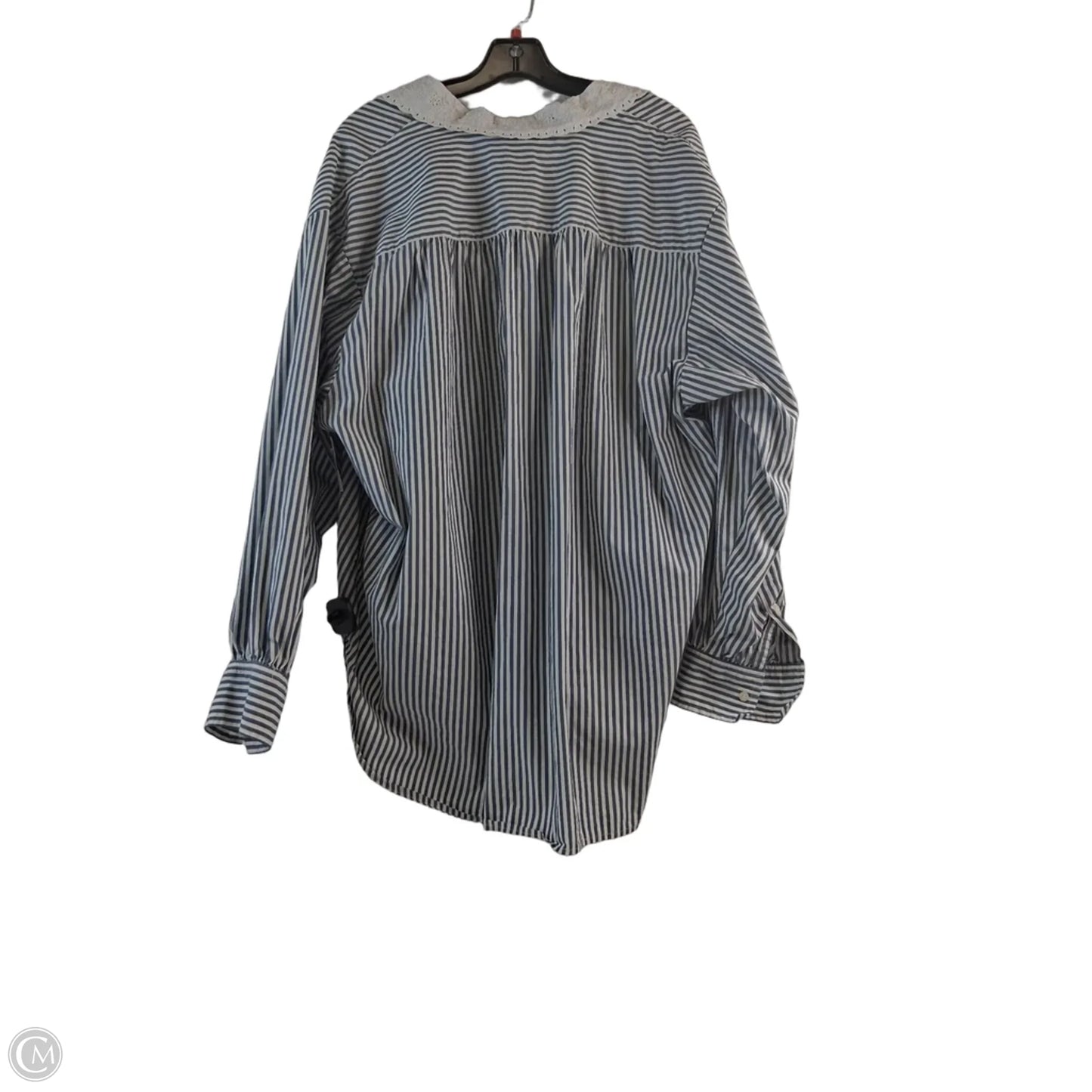 Top Long Sleeve By Gap In Striped Pattern, Size: L