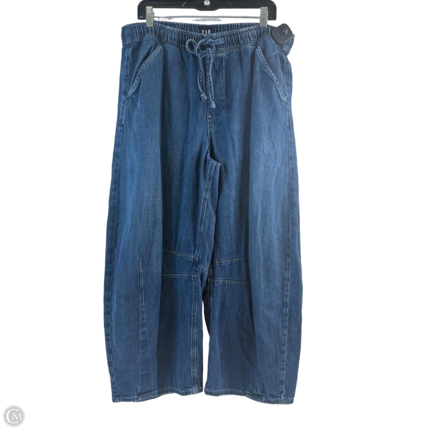 Jeans Wide Leg By Gap In Blue Denim, Size: 12
