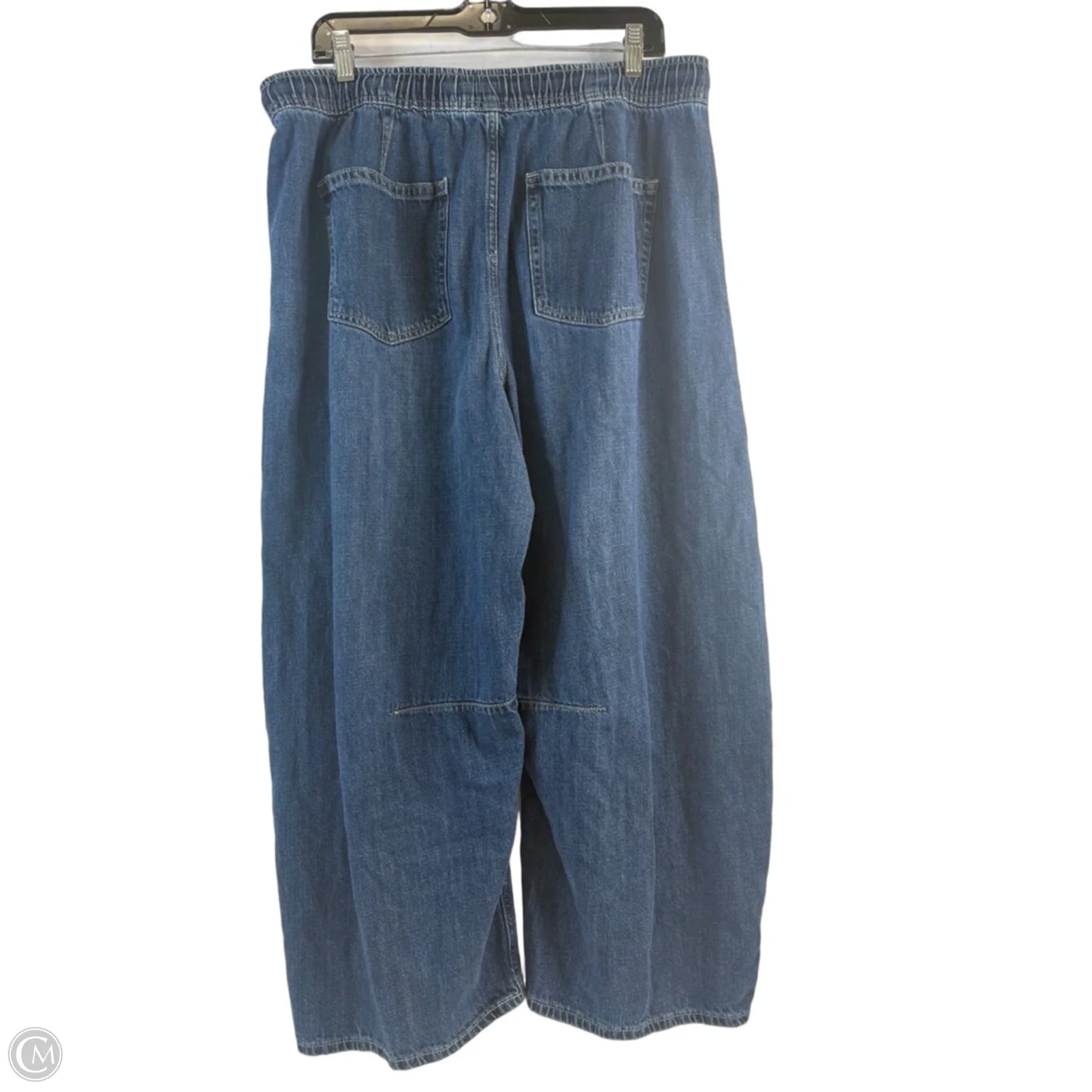 Jeans Wide Leg By Gap In Blue Denim, Size: 12