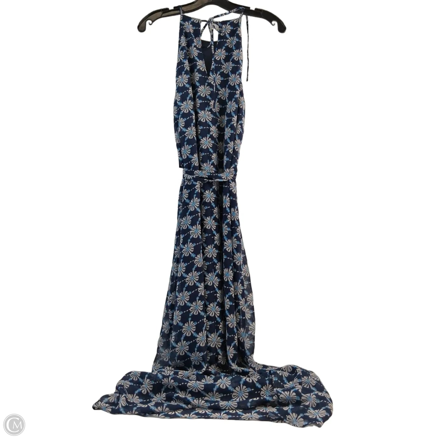 Dress Casual Maxi By Donna Morgan In Blue & White, Size: S