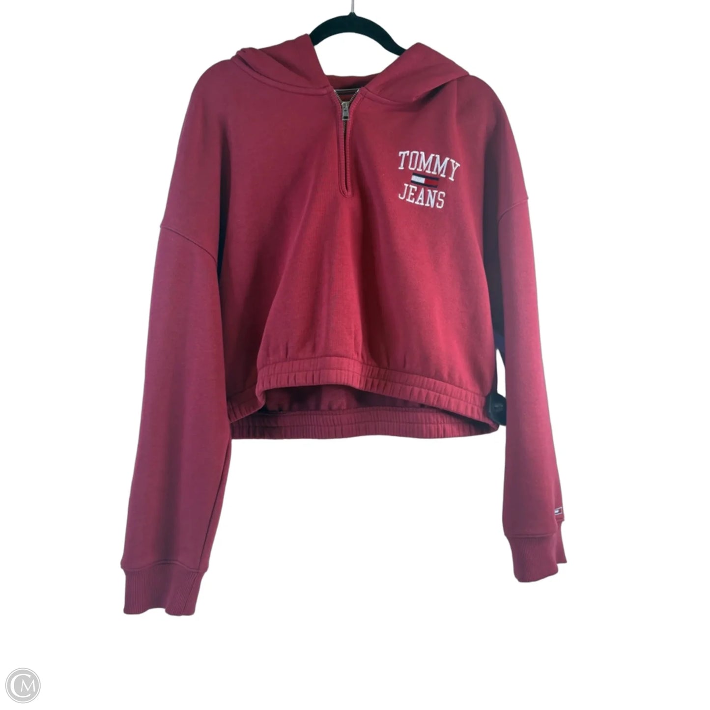 Sweatshirt Hoodie By Tommy Hilfiger In Red, Size: Xl