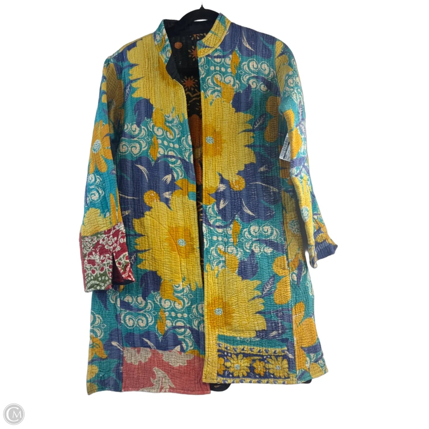 Blazer By Clothes Mentor In Purple & White, Size: S