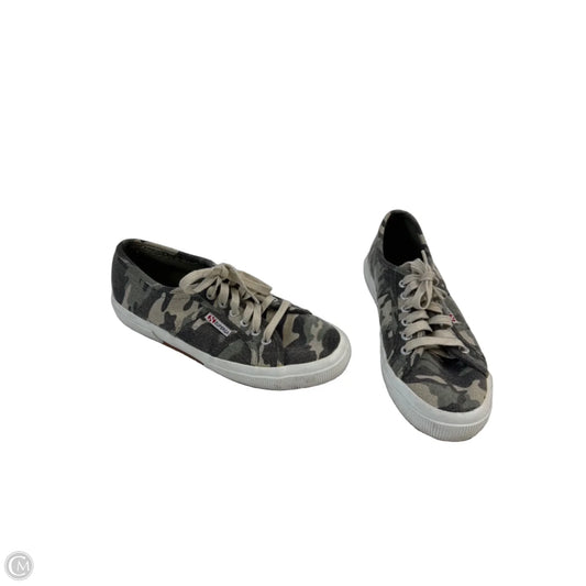 Shoes Sneakers By Superga In Camouflage Print, Size: 8