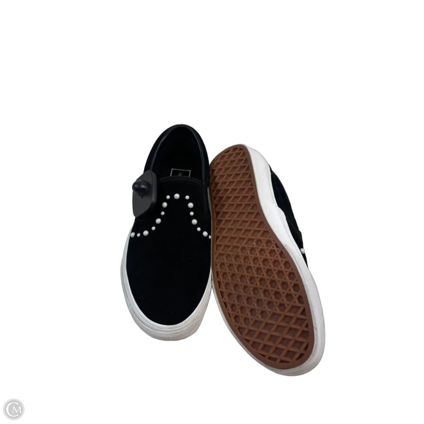 Shoes Sneakers By Vans In Black & White, Size: 7
