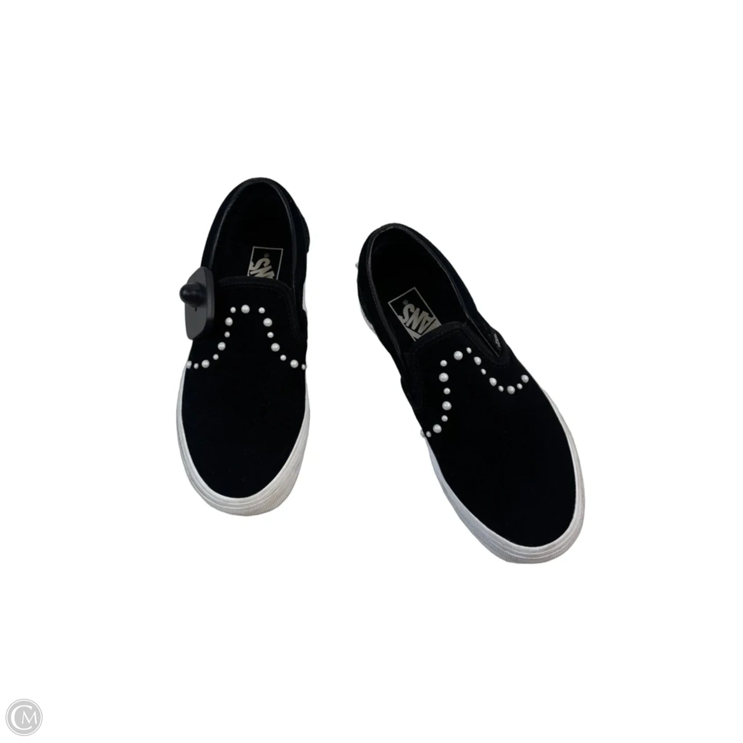Shoes Sneakers By Vans In Black & White, Size: 7