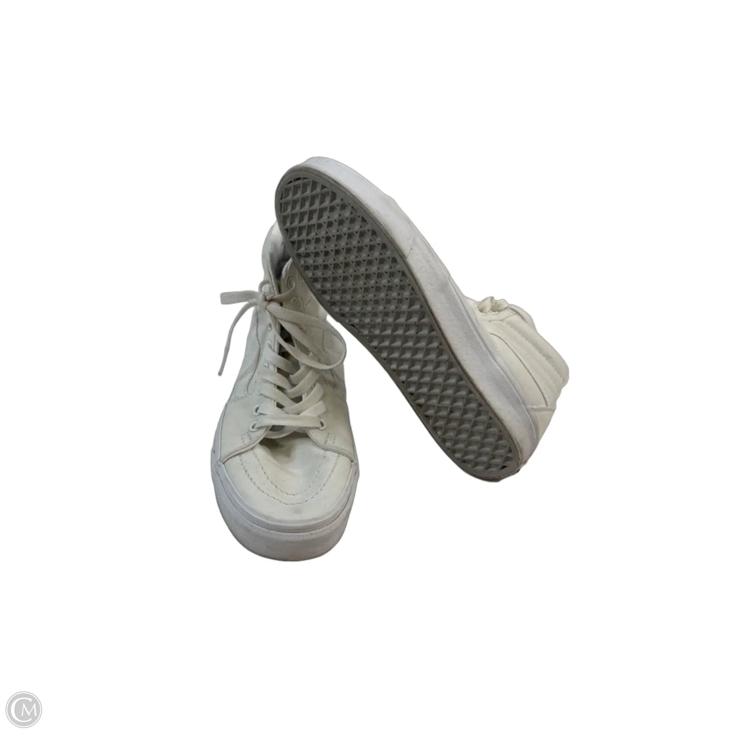 Shoes Sneakers By Vans In White, Size: 8.5