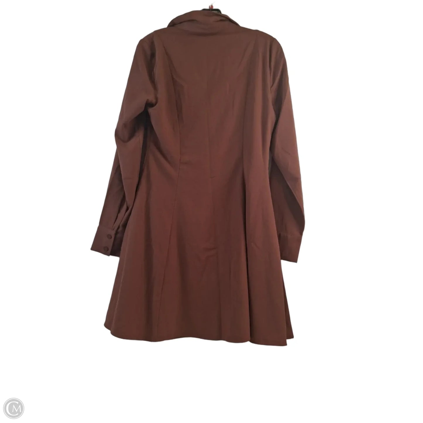 Dress Casual Midi By Abercrombie And Fitch In Brown, Size: M