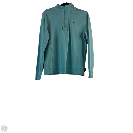 Sweatshirt Collar By Vineyard Vines In Aqua, Size: L