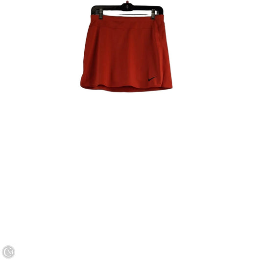Athletic Skort By Nike Apparel In Orange, Size: 4